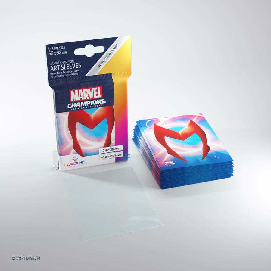 Gamegenic - Marvel Champions Art Sleeves - Scarlet Witch (50ct)