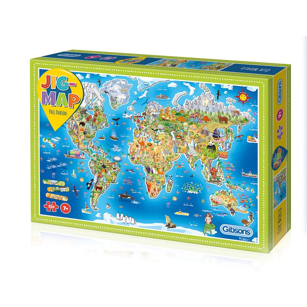 Puzzle - Gibsons - Jigmap - Our World (250 Pieces)