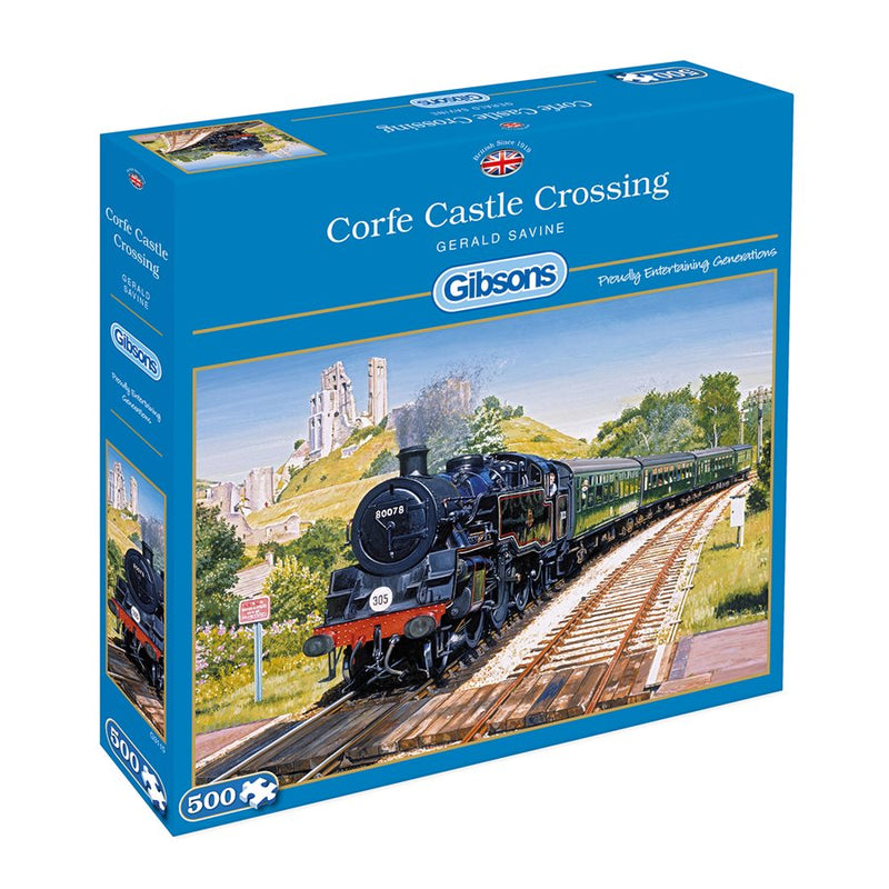 Puzzle - Gibsons - Corfe Castle Crossing (500 Pieces)