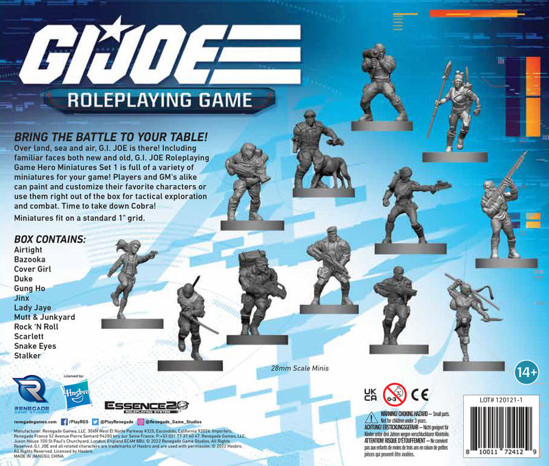 G.I. JOE Roleplaying Game - Hero Miniatures Set 1