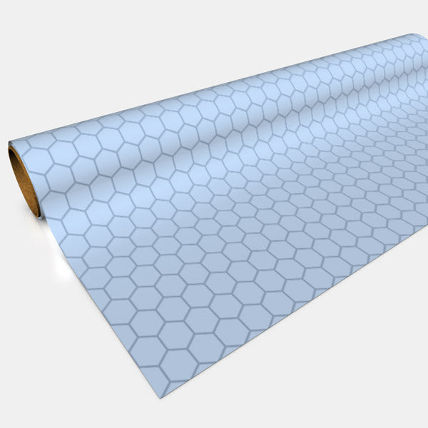 Gaming Paper: Blue 1" Hex Roll 1-pack
