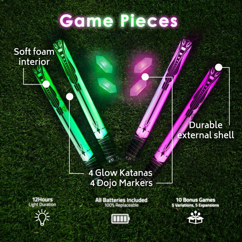 Glow Battle: A Ninja Game with Glow-in-the Dark Foam Swords