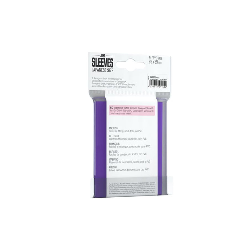 Just Sleeves: Japanese Size - Purple (60ct)