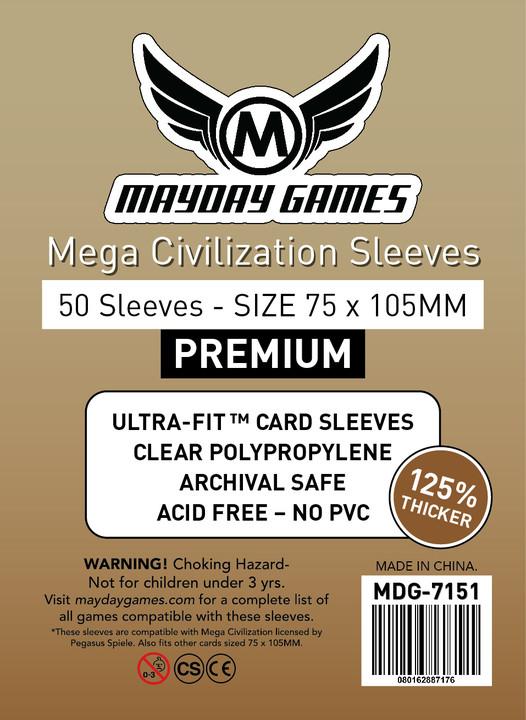 Mayday Sleeves - Mega Civilization Sleeves (75x105mm) - Premium