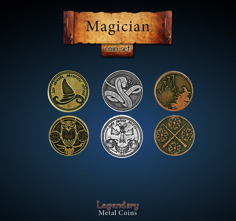 Legendary Metal Coins: Season 5 - Magician Coin Set (24 pcs)