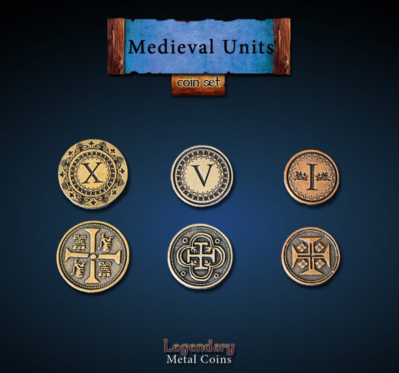 Legendary Metal Coins: Season 3 - Medieval Units Coin Set (30 pcs)
