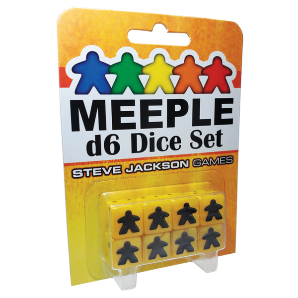 Meeple D6 Dice Set - Yellow (8 CT)