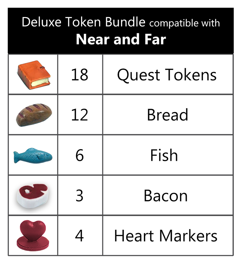 Top Shelf Gamer - Deluxe Token Bundle compatible with Near and Far™ (set of 43)