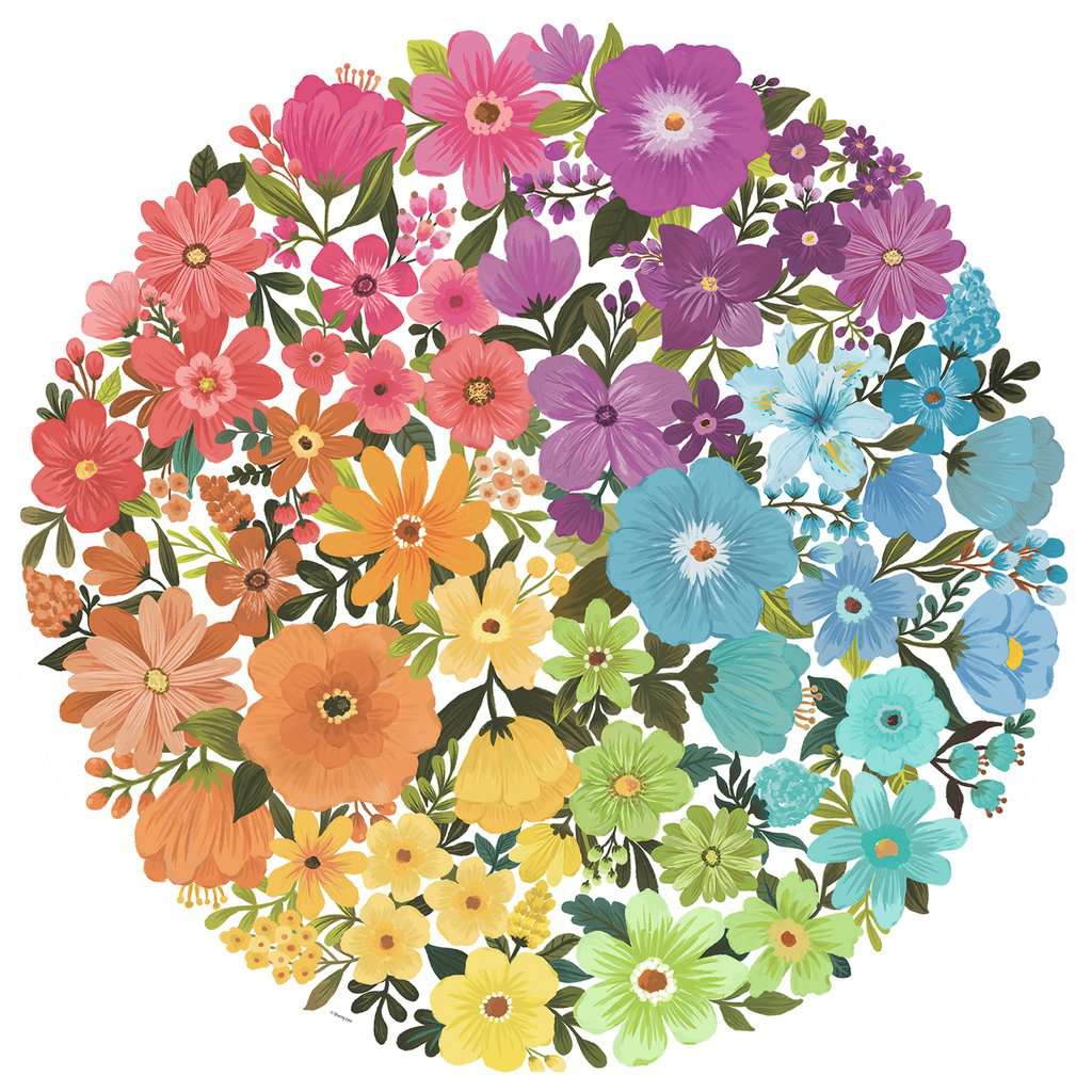 Puzzle - Ravensburger - Circle of Colors - Flowers (500 Pieces)