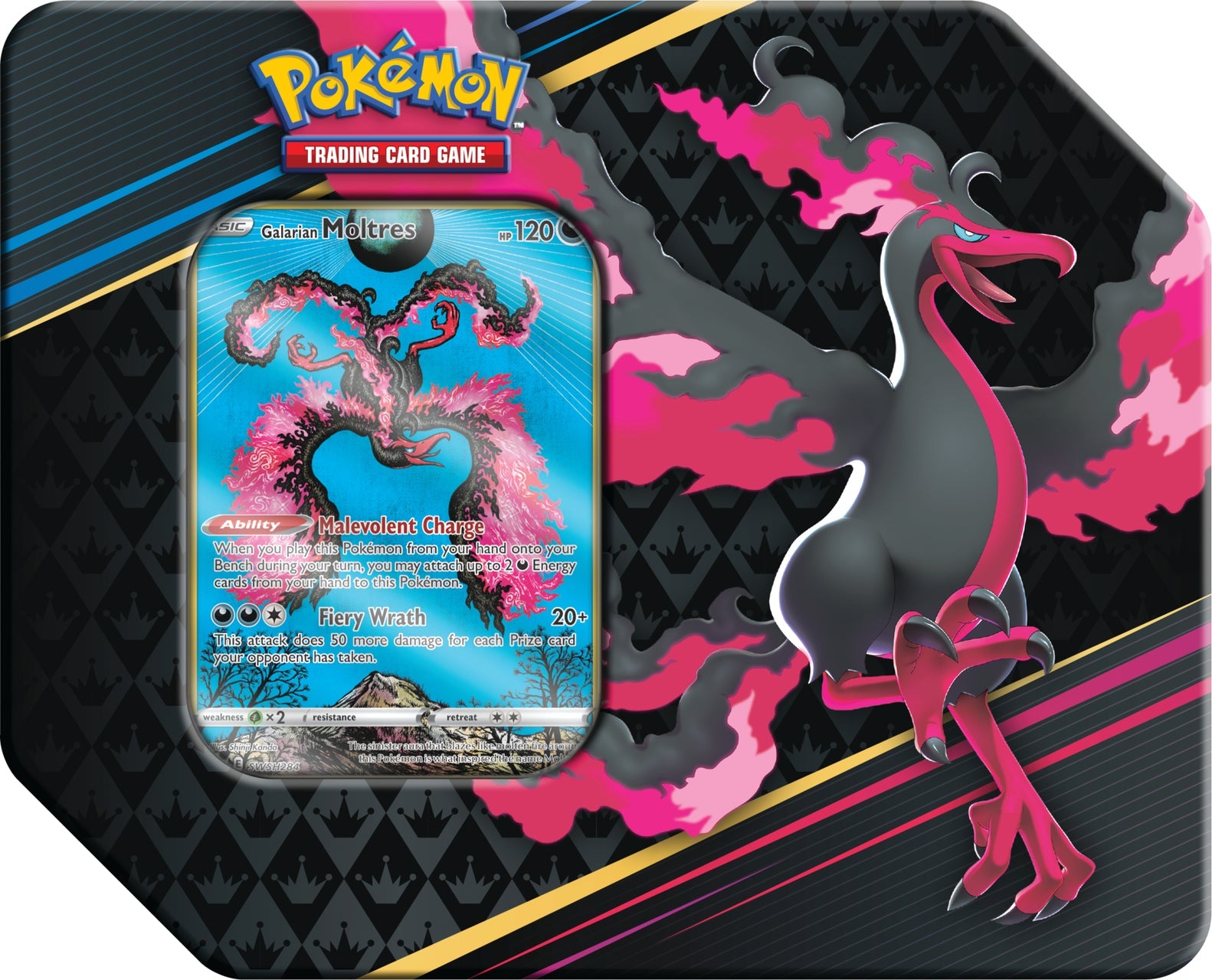 Pokémon TCG: Crown Zenith Tin (Galarian Moltres)