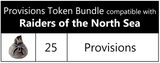 Top Shelf Gamer - Provisions Token Bundle compatible with Raiders of the North Sea (set of 25)