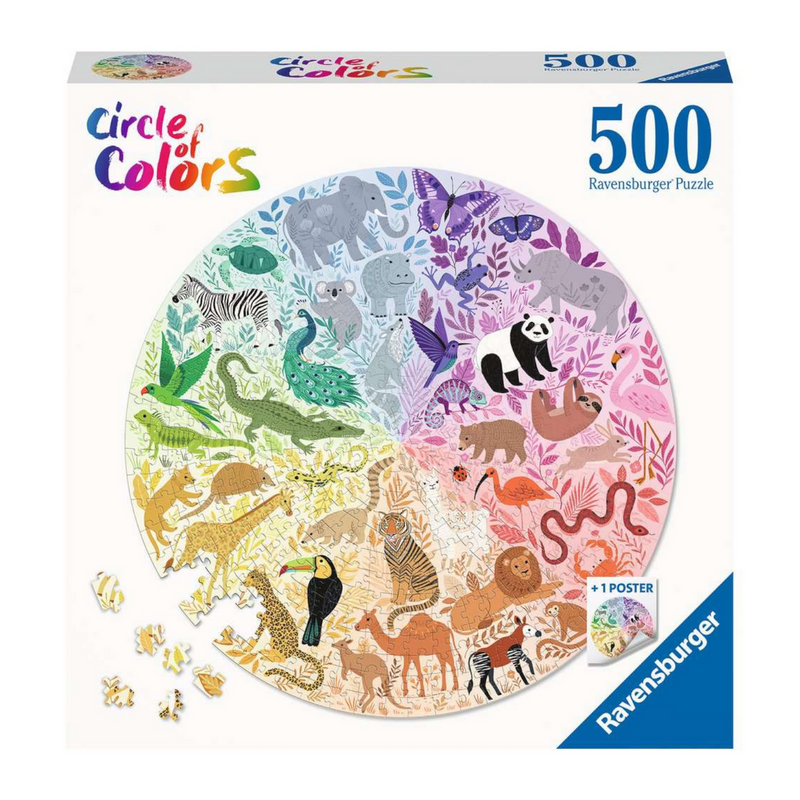 Puzzle - Ravensburger - Circle of Colors - Animals (500 Pieces)