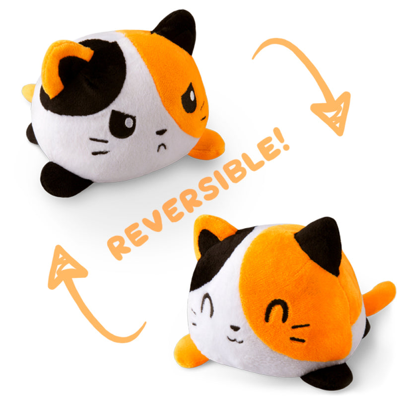 Reversible Cat Plushie Calico (Happy+Angry)