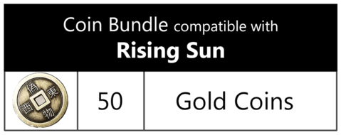 Top Shelf Gamer - Metal Coin Bundle compatible with Rising Sun™ (set of 50)