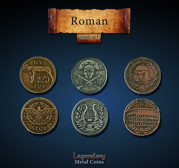 Legendary Metal Coins: Season 2 - Roman Coin Set (24 pcs)