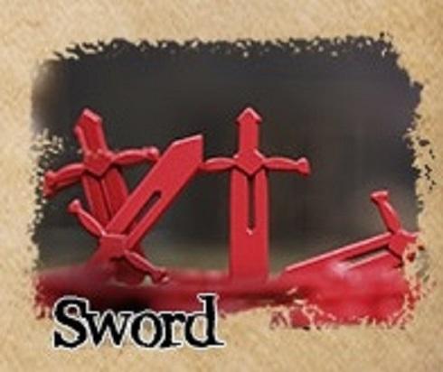 Sleeve Kings - Metal Alloy Resource Tokens: Sword (10ct)