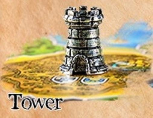Sleeve Kings - Tarnished Silver Color Tower In Metal Alloy