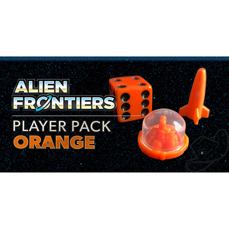 Alien Frontiers Alternate Color Player Piece Set - Orange