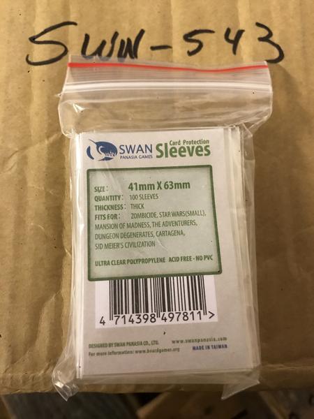SWAN Sleeves - Card Sleeves (41 x 63 mm) - 100 Pack, Thick Sleeves