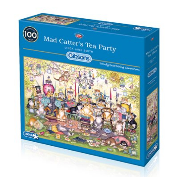 Puzzle - Gibsons - Mad Catter's Tea Party (1000 Pieces)
