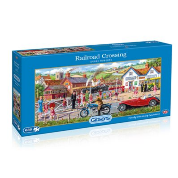 Puzzle - Gibsons - Railroad Crossing (636 Pieces)
