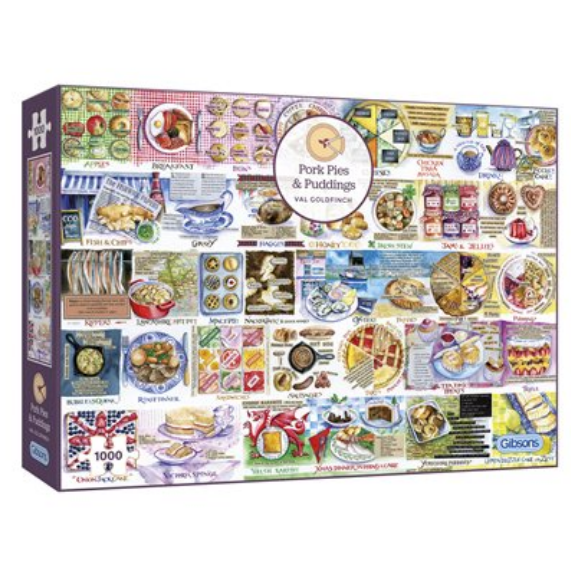 Puzzle - Gibsons - Pork Pies & Puddings (1000 Pieces)