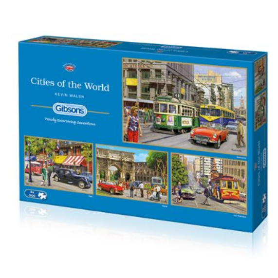 Puzzle - Gibsons - Cities of the World (4 Puzzles) (500 Pieces)