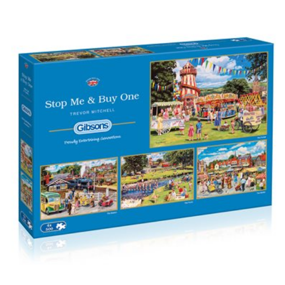 Puzzle - Gibsons - Stop Me & Buy One (4 Puzzles) (500 Pieces)