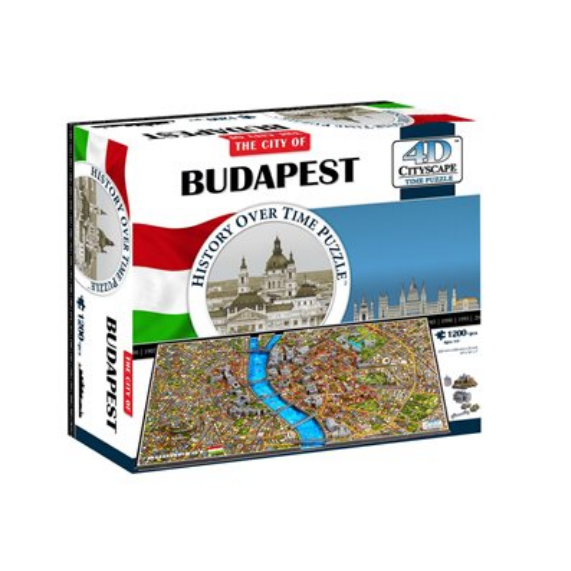 Puzzle - 4D Cityscape - History Over Time Puzzle: Budapest (1265 Pieces)