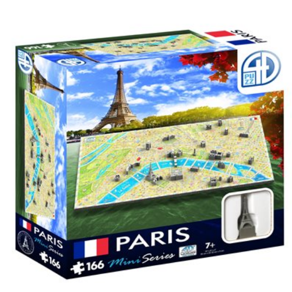 Puzzle - 4D Cityscape - Mini Series: Paris (166 Pieces)