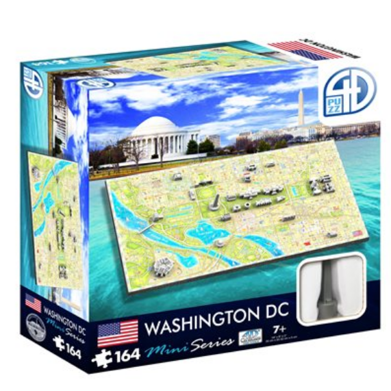 Puzzle - 4D Cityscape - Mini Series: Washington D.C. (164 Pieces)