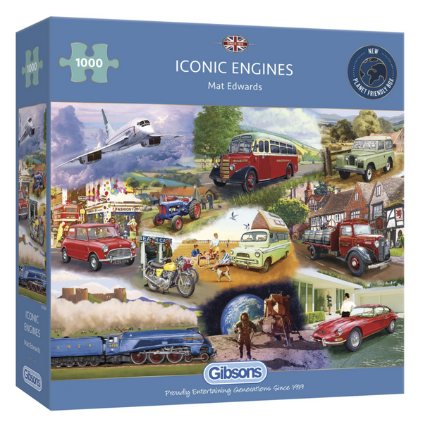 Puzzle - Gibsons - Iconic Engines (1000 Pieces)