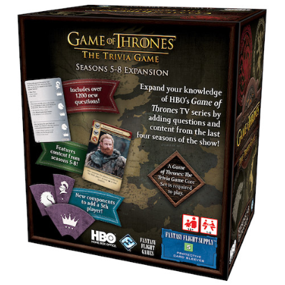 Game of Thrones Trivia Game: Seasons 5-8 Expansion