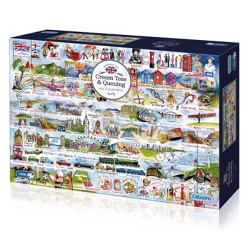 Puzzle - Gibsons - Cream Teas & Queuing (1000 Pieces)