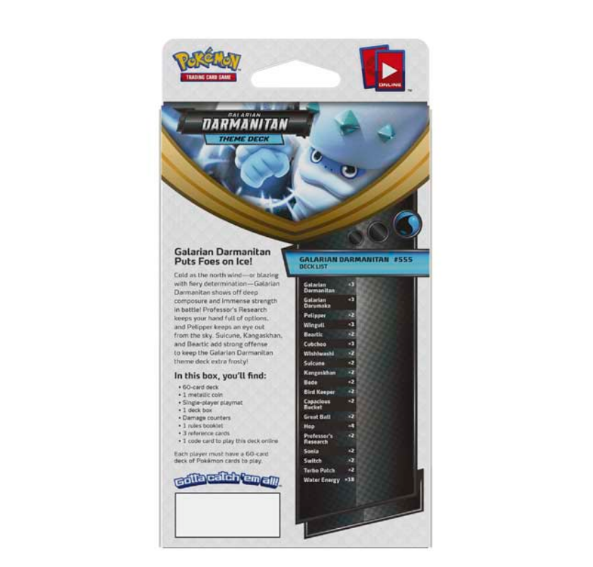 Pokemon - Sword & Shield: Darkness Ablaze Theme Deck - Galarian Darmanitan