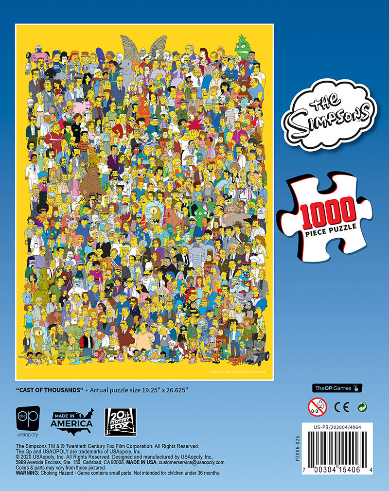 Puzzle - USAopoly - The Simpsons: Cast of Thousands (1000 Pieces)