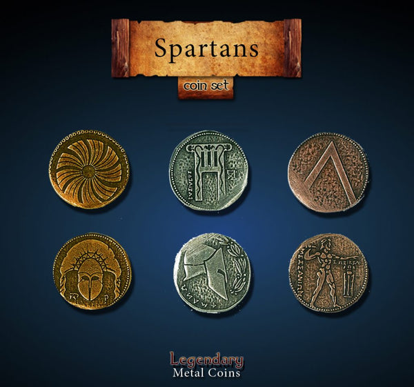 Legendary Metal Coins: Season 2 - Spartans Coin Set (24 pcs)