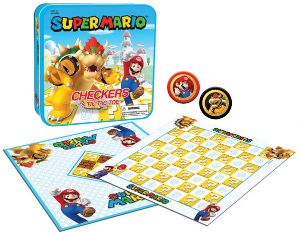 Checkers & Tic Tac Toe - Super Mario vs. Bowser