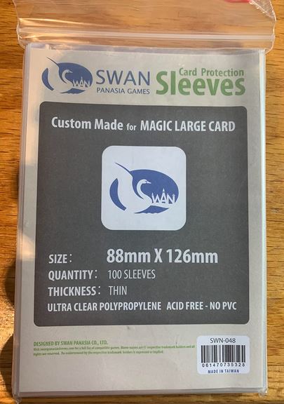 SWAN Sleeves - Card Sleeves (88 x 126mm) - 100 Pack, Thin Sleeves - Cutthroat Caverns