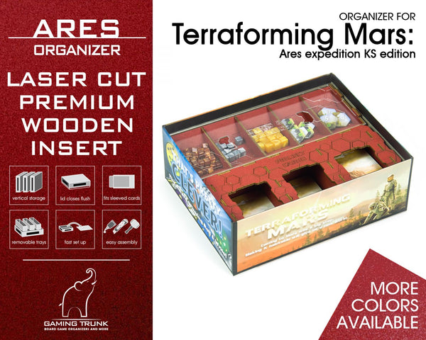 Gaming Trunk - Ares Organizer for Terraforming Mars: Ares Expedition (Red)