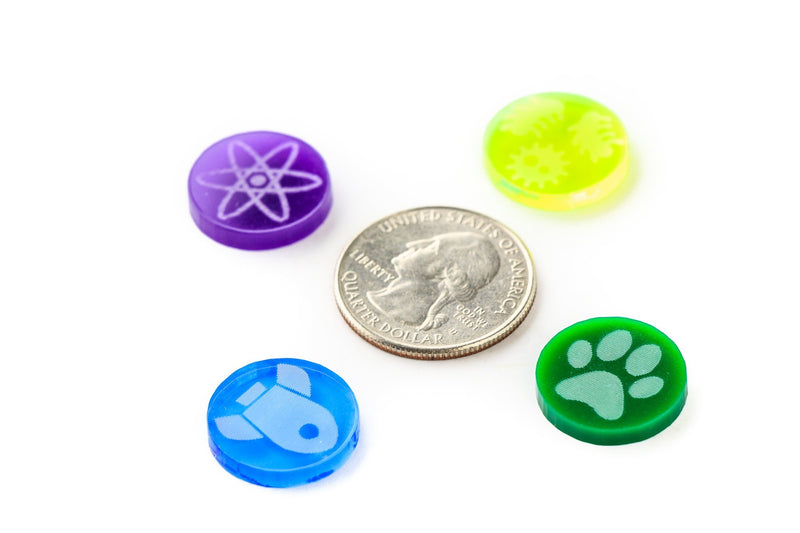 Top Shelf Gamer - Acrylic Resource Tokens compatible with Terraforming Mars™ (set of 56)
