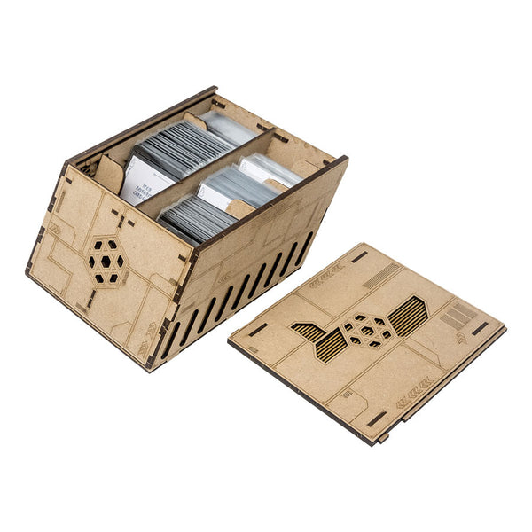 The Dicetroyers - Deck Holder: Crate Version (500 Standard Size Sleeved Cards) (Italy Import)