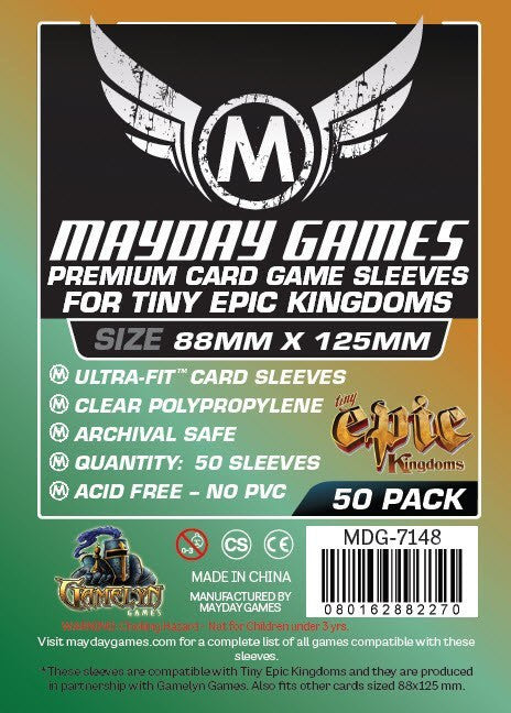 Mayday Sleeves - "Tiny Epic Kingdoms" Card Sleeves (Premium Protection)