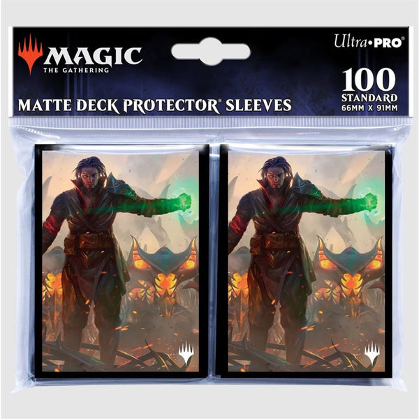 Ultra Pro - PRO-Matte 100ct Standard Deck Protector® sleeves for Magic: The Gathering: The Brothers' War Mishra