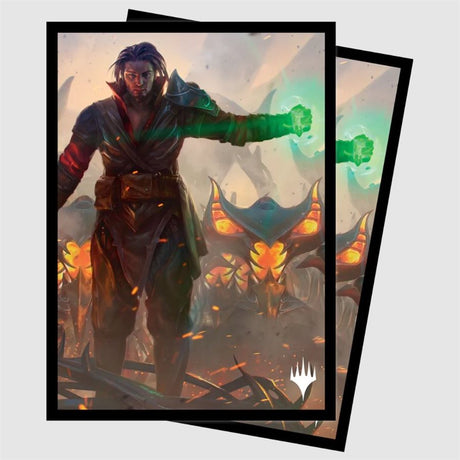 Ultra Pro - PRO-Matte 100ct Standard Deck Protector® sleeves for Magic: The Gathering: The Brothers' War Mishra
