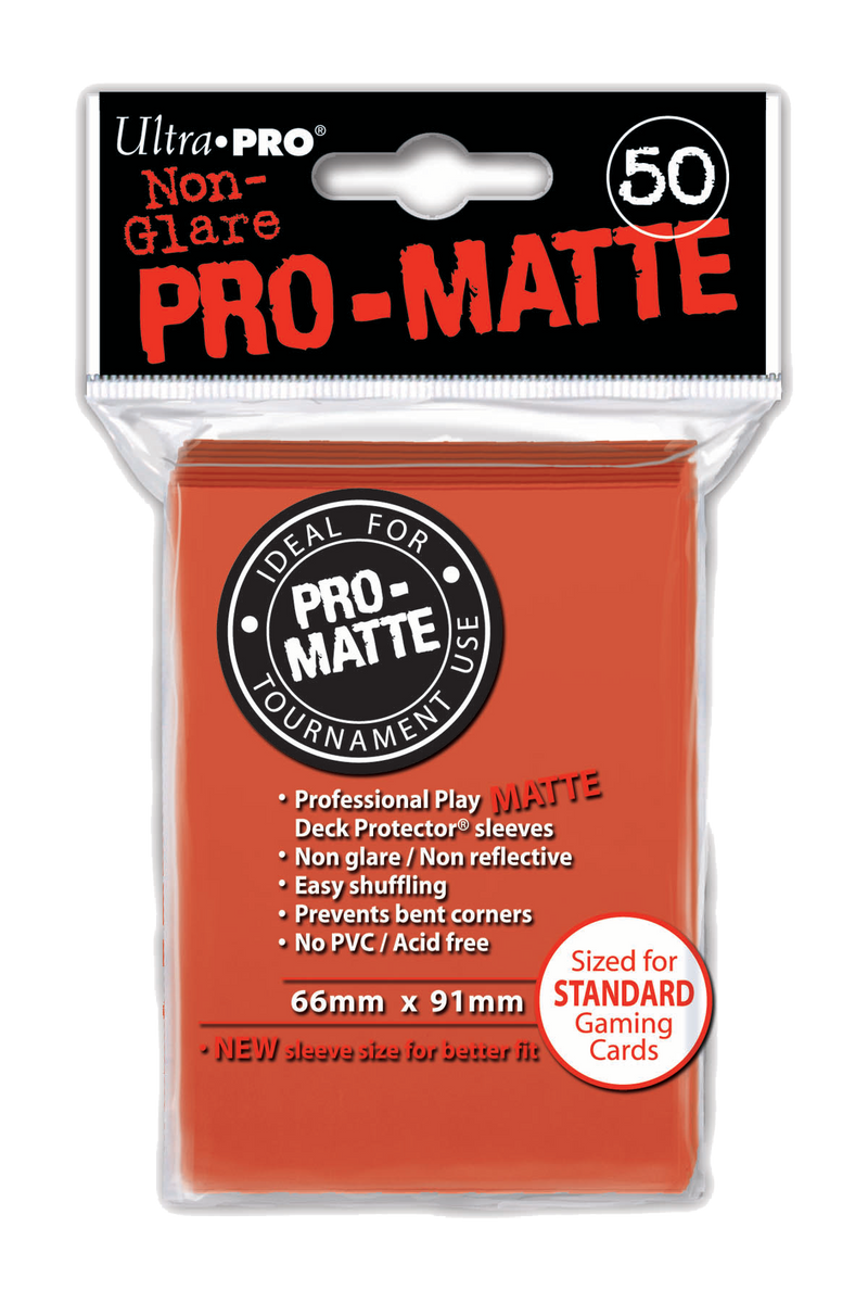 Ultra Pro - PRO-Matte 50ct Standard Deck Protector® sleeves: Peach