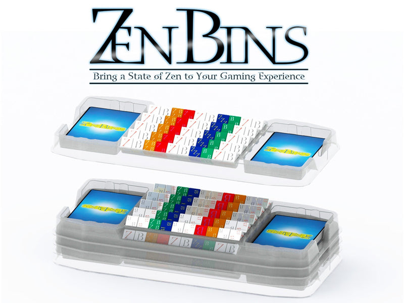Zen Bins - Dice & Game Storage - Trays 3-Pack (Clear)