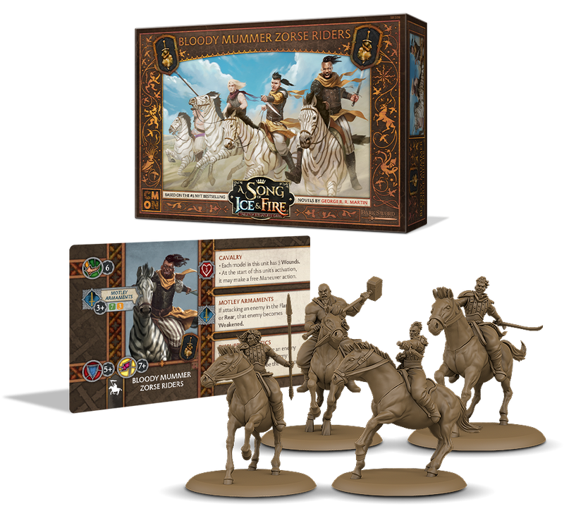 A Song of Ice & Fire: Tabletop Miniatures Game - Bloody Mummer Zorse Riders