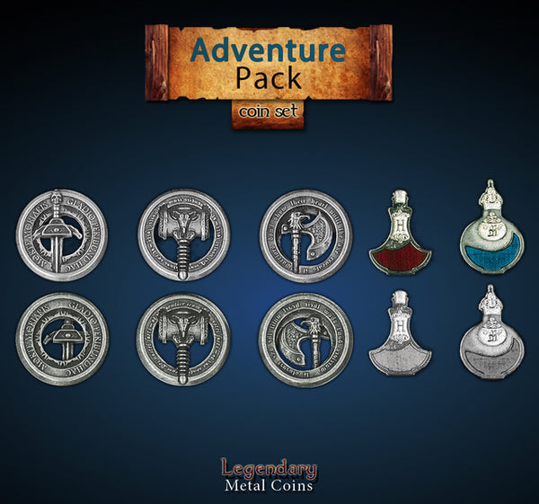 Legendary Metal Coins: Season 6 - Adventure Pack (12 pcs)