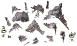 Battle Systems Scifi Terrain Ruined Catacombs Set (Import)